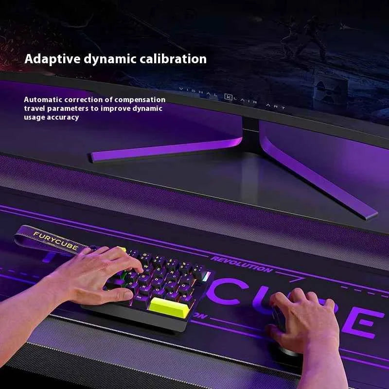 FURYCUBE M30 HE Hall Effect Gaming Keyboard Mini Keypad RT0.01mm 0.1ms Latency Support SOCD MT Valorant FPS Wired Game Keyboard