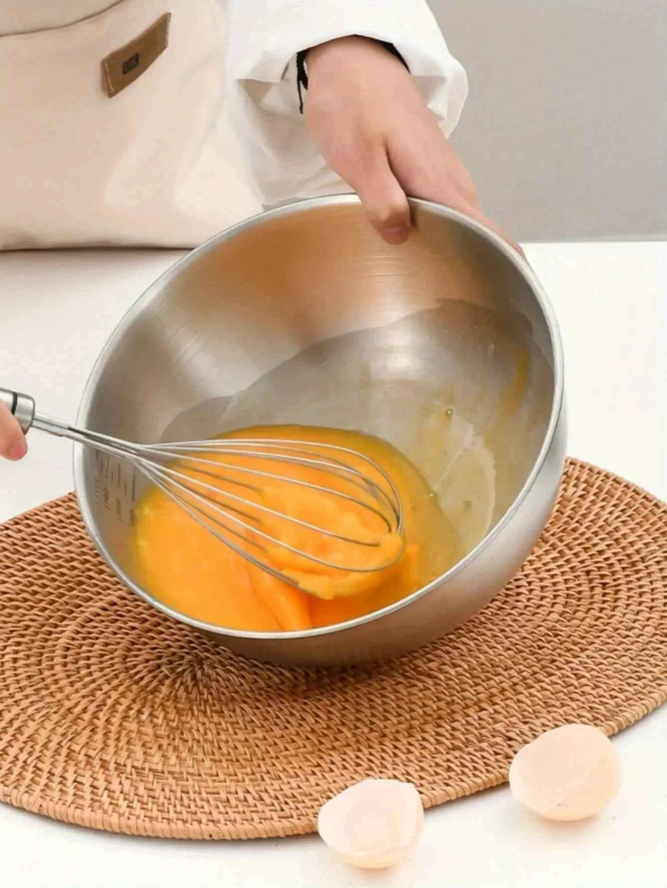 Clearance_Multi Functional Stainless Steel Vegetable Bowl, Egg Mixing Bowl, Drain Basket, Soup Basin, Kitchen Cooking And Storag