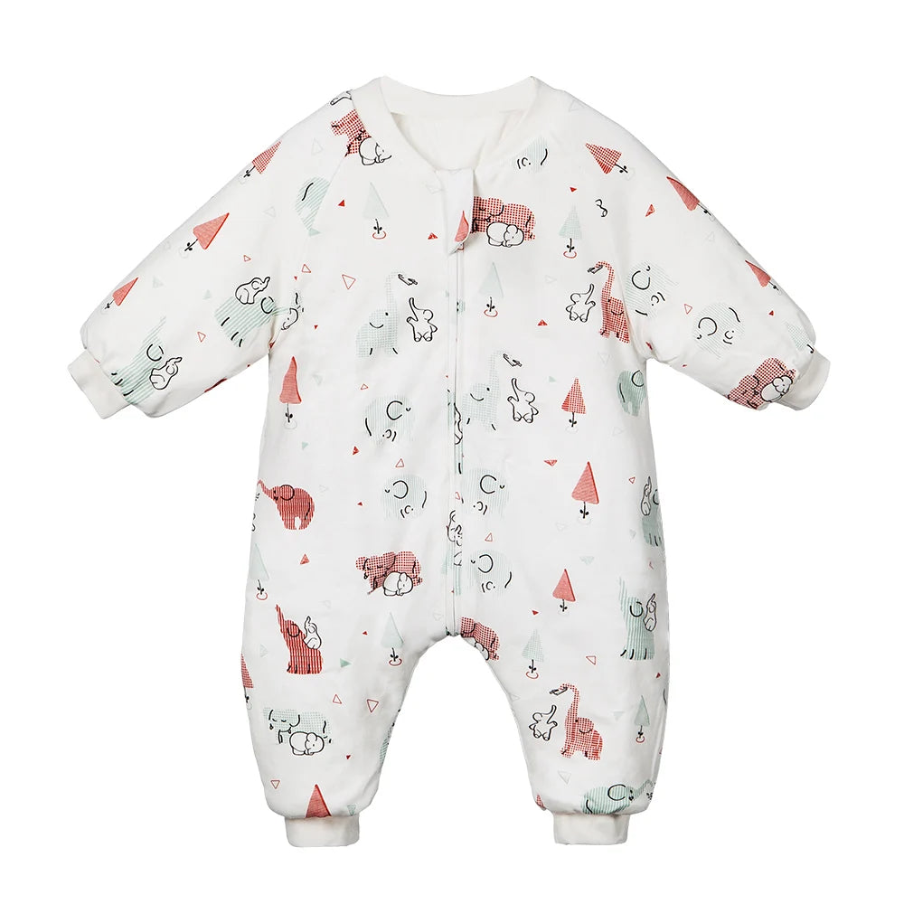 Baby Sleeping Bag Cute Girls Winter Warm Baby Sleepsack With Feet 1-4Years Kids Growth Blanket Sleepwear Children'S Sleeping Bag