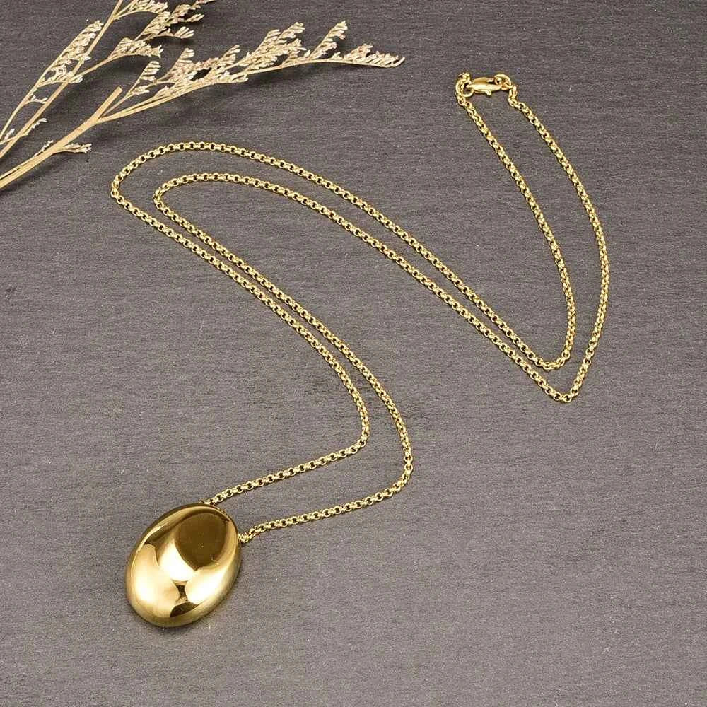 L248 Factory wholesale water drop geometric ins style individual minimalist light luxury sweater chain necklace available for co