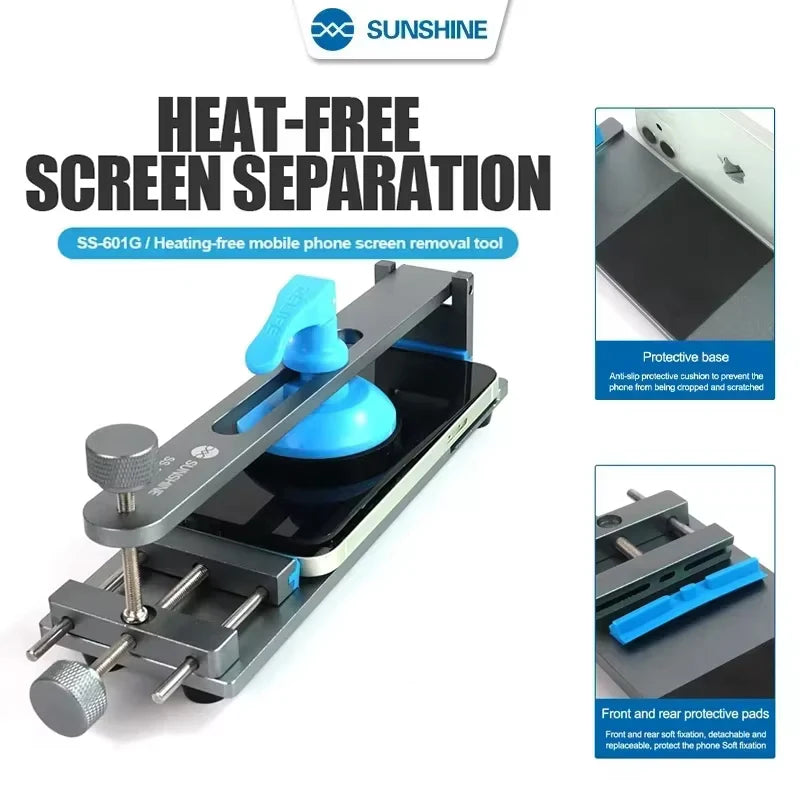 RELIFE RL-601SL Plus 2 in 1 Universal Mobile Phone Heating Free Screen Removal Separation Removal Mobile Phone Back Cover Clamp