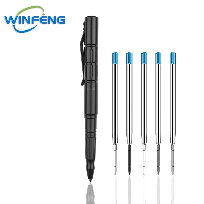 Self Defense Tactical Pen Security Protection EDC Tool Office Student BallPoint Pen Emergency Windows Breaker Survival Equipment
