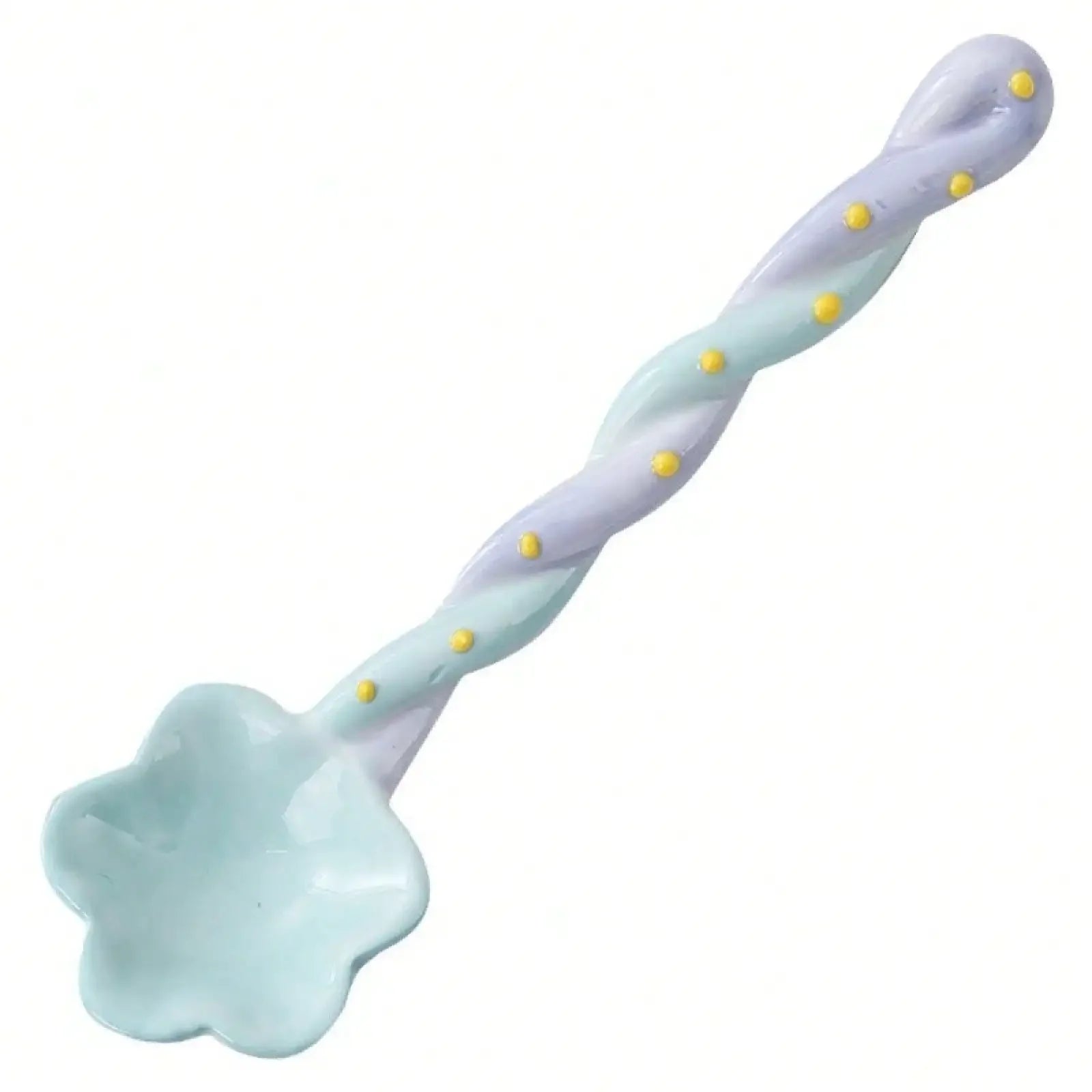 Ceramic Long-Handled Spoon For Home Use, High Aesthetic Value, Cute Ins-Style Stirring Spoon, Coffee Spoon, Girly Spoon, Suitable For Graduation Gifts, Daily Use, And Holiday Presents.