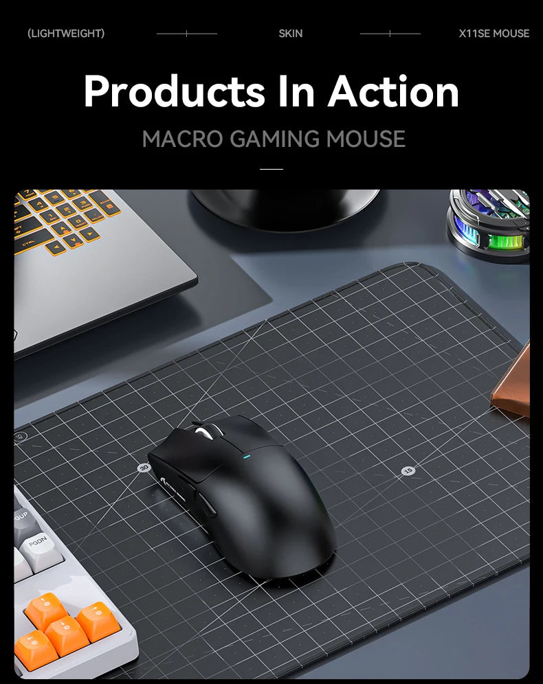 Attack Shark X11 & X11se Wireless Gaming Mouse,Bluetooth Tri-Mode Connection, PixArt PAW3311,Touch Magnetic Charging Base