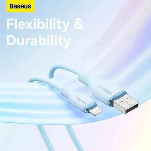 Baseus TPE 2.4A Fast Charging USB Cable for iPhone 14 13 Pro Max Xs Xr X 8 Plus Cable for iPhone iPad Air Mini 4 Charger Cable