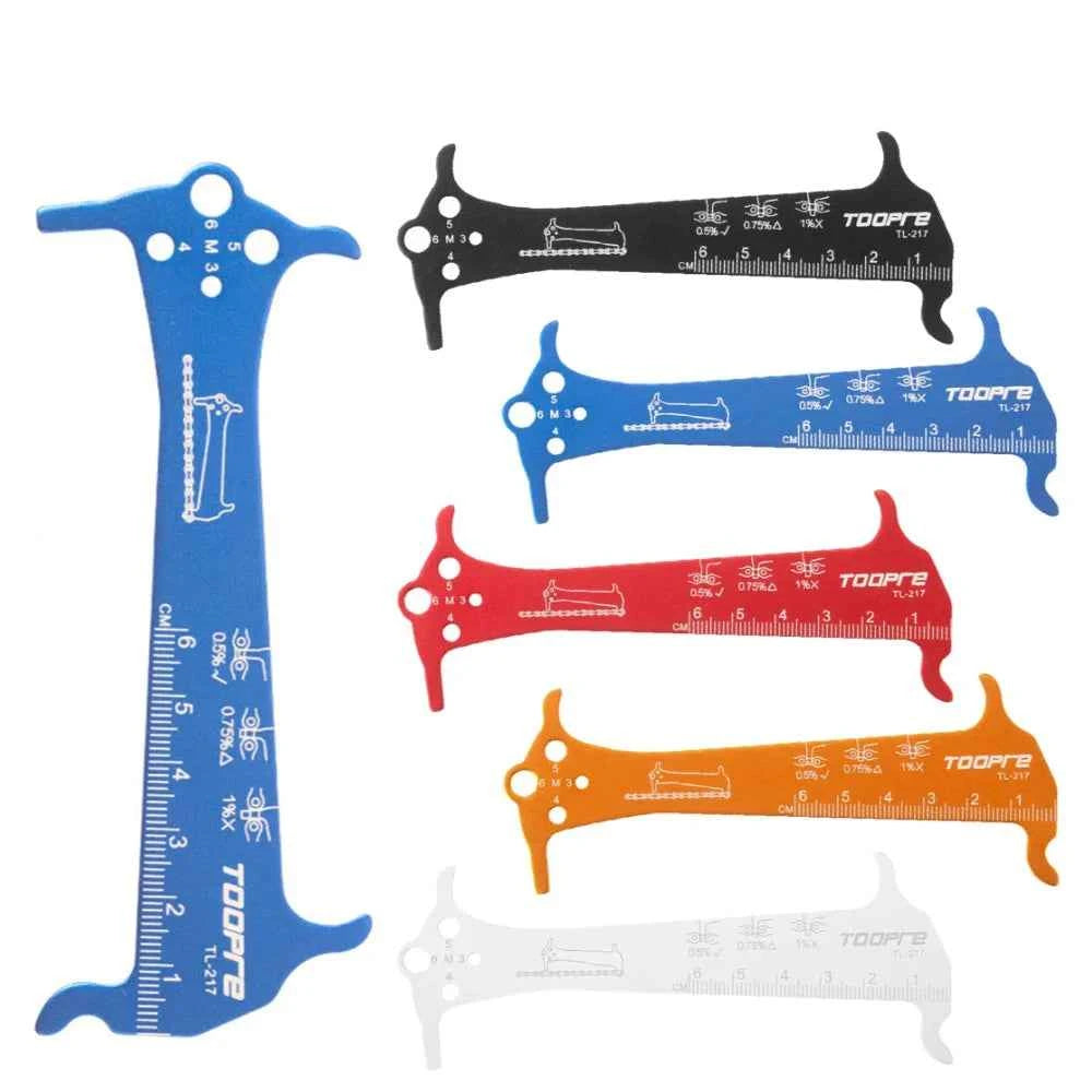 3 in 1 Bicycle Chain Checker Bike Chain Wear Indicator Tool Bicycle Chain Hook Bike Bolt Measurement Tool