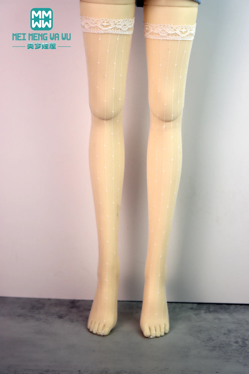 BJD Accessories for 1/3 BJD SD DD Doll Fashion Striped Socks, Reticulated Stockings, Lace Stockings