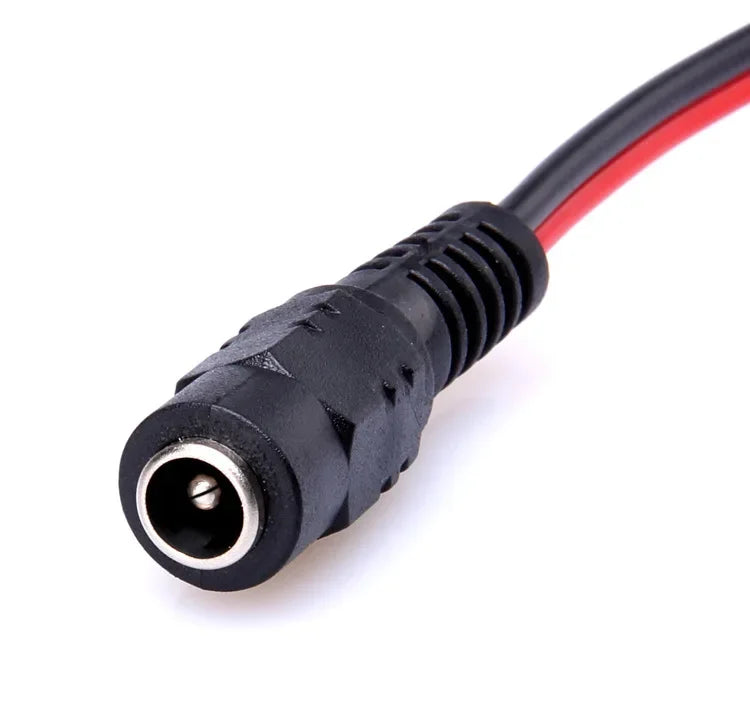 18 AWG 5A Male Female Power Cable DC Connector 30cm 2pin 5-24V Power Adapter Wire 5.5x2.1mm Plug for TV Camera LED Strip Lights