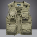 14 Pockets Summer New Men US Tactical Hiking Fishing Vest Mens Photographer Waistcoat Mesh Cargo Sleeveless Jacket Tool Vest 7XL