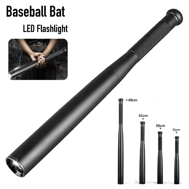 Aluminum Baseball Bat LED Flashlight – Waterproof Torch