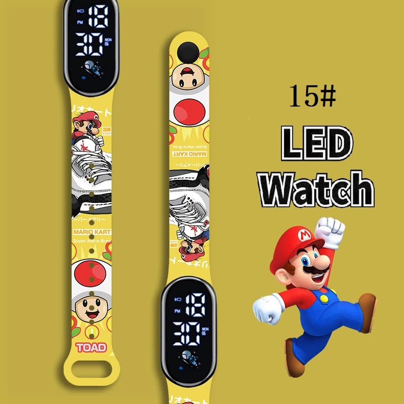 Kids LED Watch Touch Control Digital Watch Silicone Strap Waterproof Sport Wristwatch for Boys Girls Children Birthday Gift