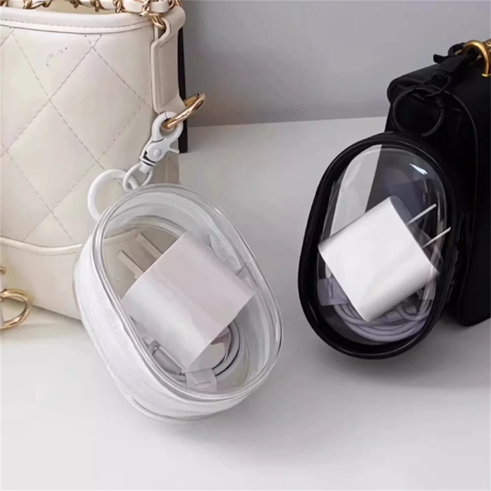 Jewelry Organizer Transparent Storage Box Pouch Mystery Box Keychain Bag Storage Case Thicken Wallet Cute Doll Bag Organization