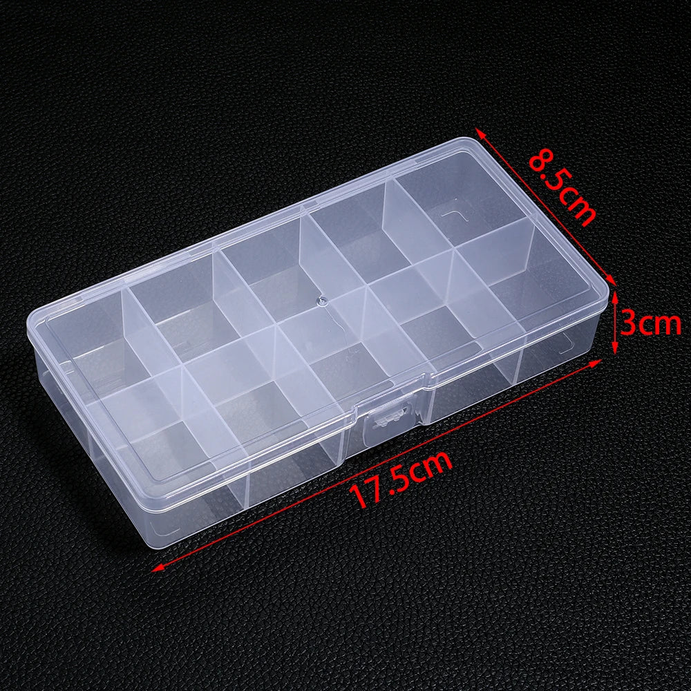 1pcs Transparent Plastic Storage Box Multifunctional Jewelry Box For Jewelry Organizer Storage Small Item Supplies Container Box