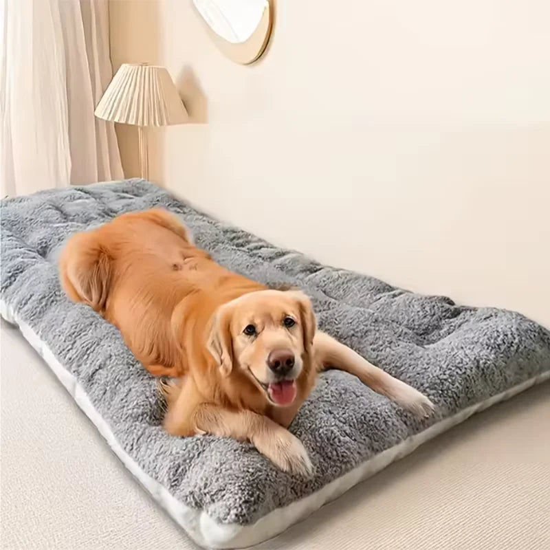120*60cm Large Plush Dog Bed Sofa Thickened Super Soft Polyester Pet Mat Dog Crate Mat Bed For Small Medium Large Dog Bed