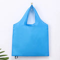 Foldable Shopping Bag Reusable Travel Grocery Bag Eco-Friendly One Shoulder Handbag For Travel Cartoon Cactus Printing Tote Bag