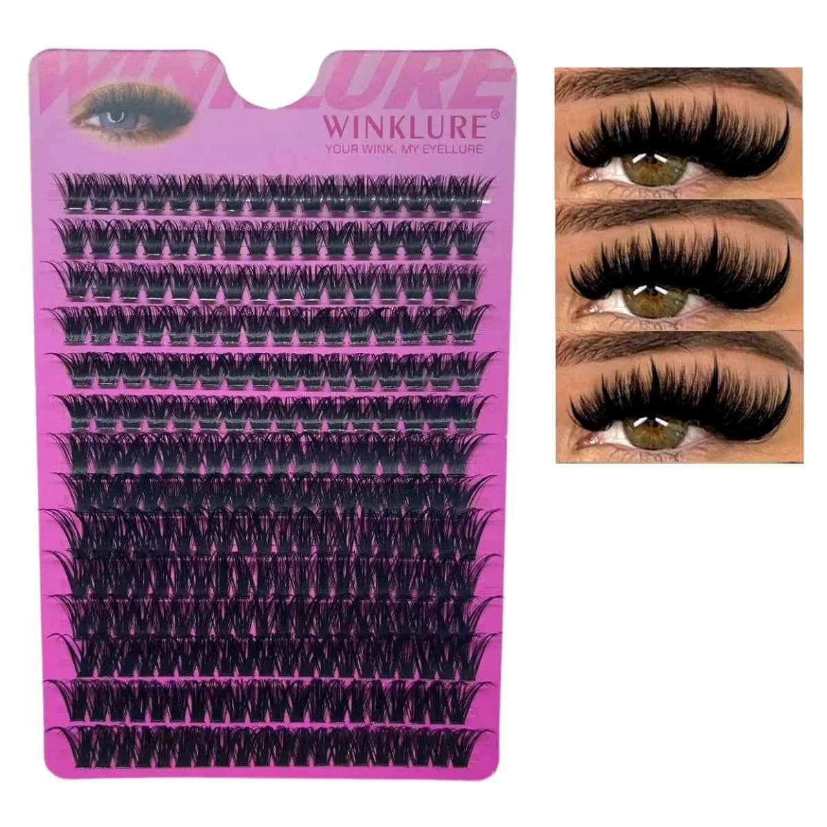 DIY D Curl False Mink Eyelash Clusters 60D Pack