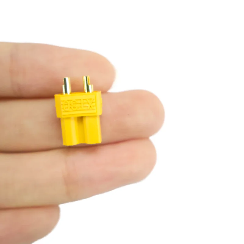 60pcs XT30 Male/Female Bullet Connector Pairs for RC Lipo Battery Motor 15A/30A 18AWG Yellow Plug for Quadcopter FPV Drone