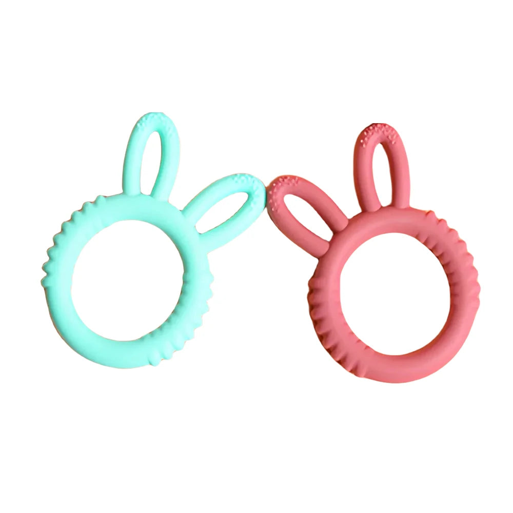 Baby Silicone Teether Bunny Baby Pacifier Bite Happy Children Teething Toys Maternity & Baby Products