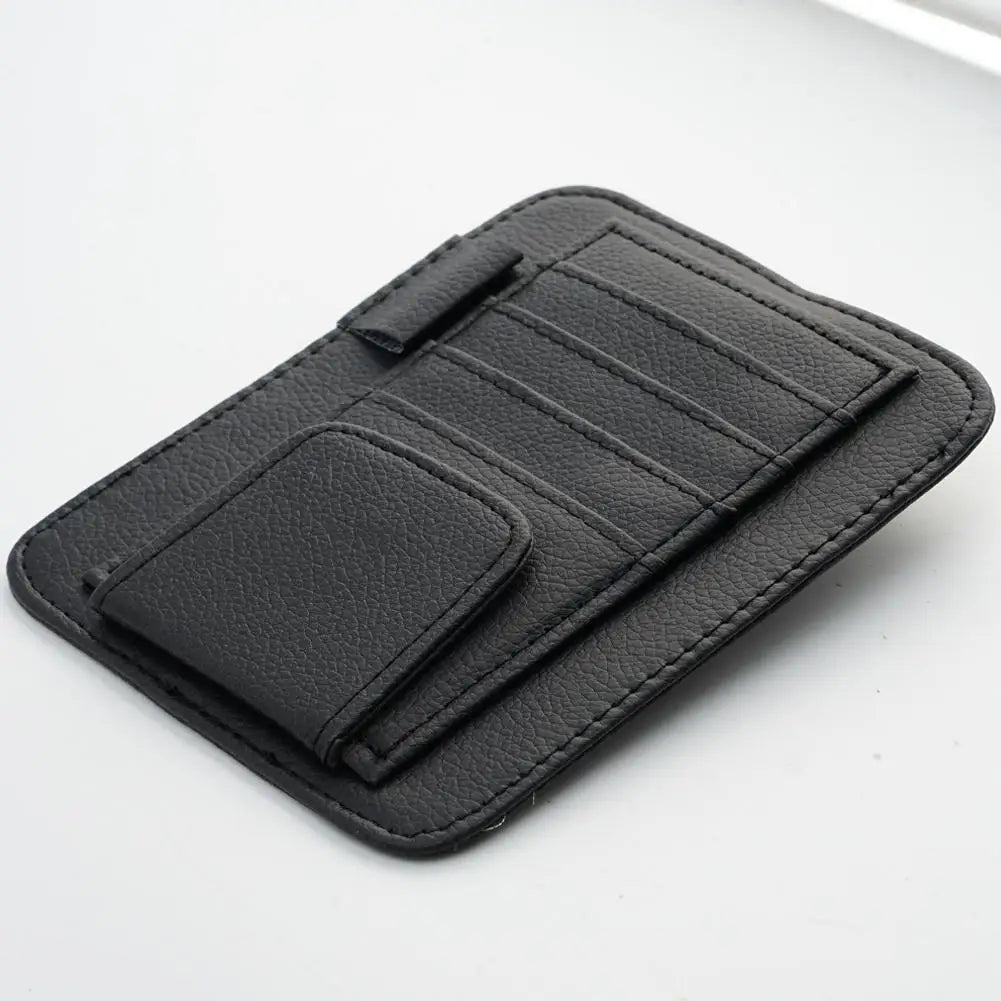 Auto Sonnenbrille Organisator Multi-Tasche Besuchskarte Aufslagbeheer Sonnenbrille Halter Visor Accessoires Auto Interieur