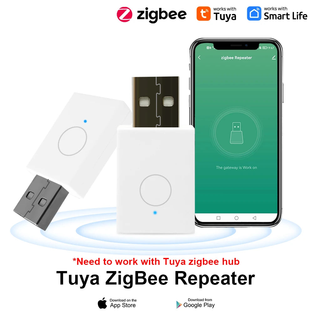 Mini ZigBee 3.0 Signal Repeater USB Signal Amplifier Extender for Tuya Smart Life Gateway Smart Home Devices Automation