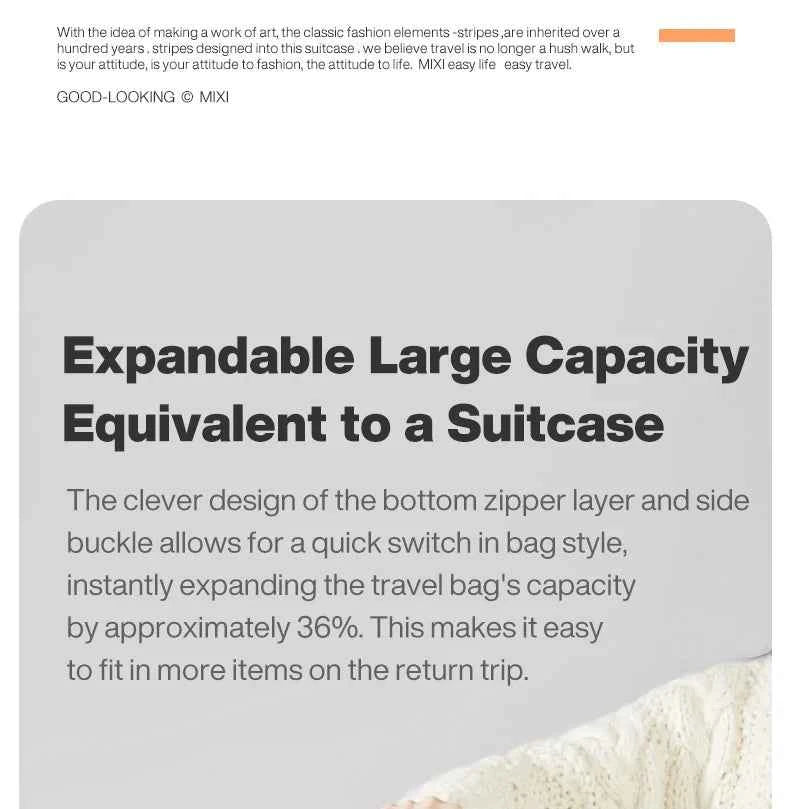 Mixi Travel Bags Women Large Size Capacity Sports Fitness Storage Bag Foldable Duffle Suit Bag For Shoulder Bag Handbag M3020