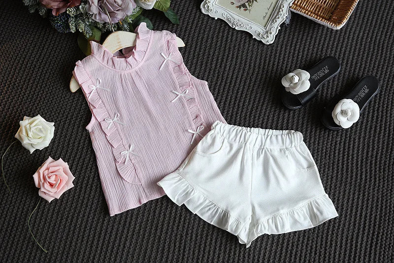 Toddler Girl Summer Clothing Set Baby Girls Printed T-shirt + Short Pants Outfit Infant Kids' Fashion Clothes 0-5 Years