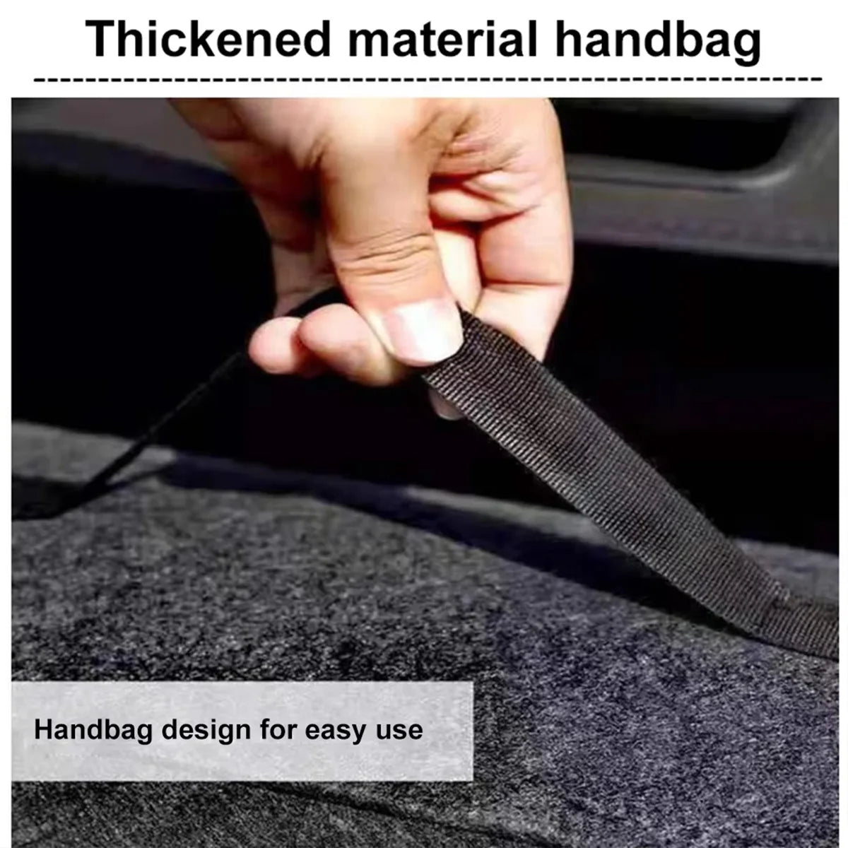 YONGRUN 1/2PCS Car Folding Storage Bag Trunk Felt Cloth Storage Bag Foldable Felt Box Portable Multifunctional Storage Bag