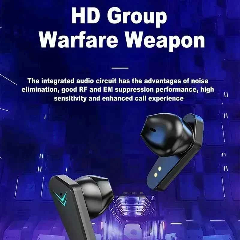 TWS Wireless In-ear Light Headphones 65ms Low Latency Earbuds Fone Headset Earphones Bluetooth 5.4 For Gaming With Mic