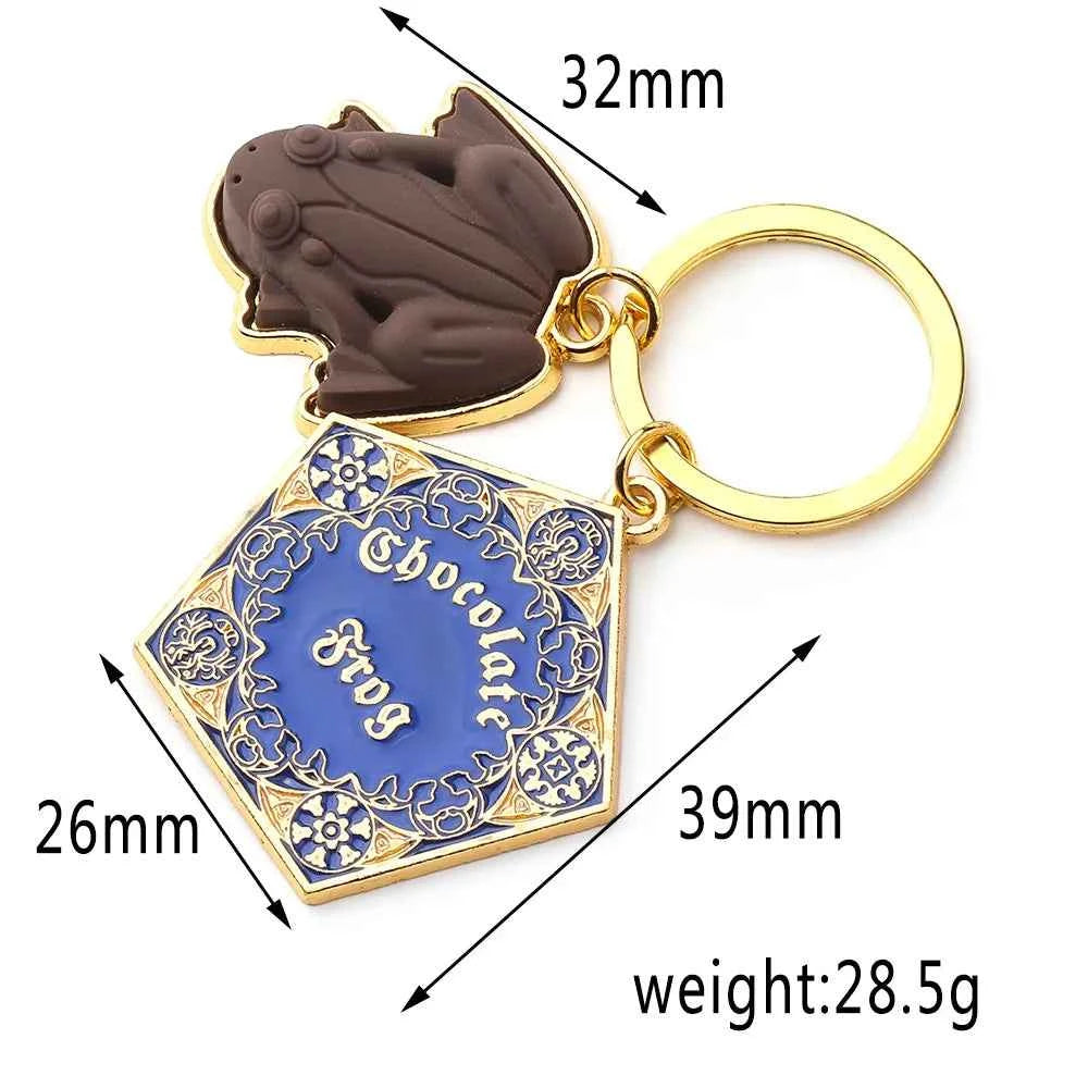 Fashion Chocolate Frog Key Chain Key Ring Anything from Trolleys Wizard Magic World Cosplay Keychain Keyring Jewelry Accessories