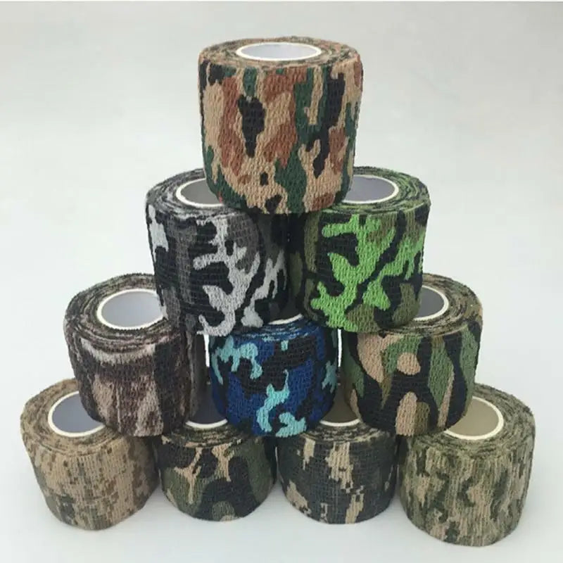 1pc Camouflage Invisible Tape Camo Form Reusable Self Cling Camo Hunting Rifle Fabric Tape Wrap Outdoor Camping Accessories