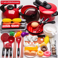 Children's Educational Play Kitchen Set – Pretend Play Cookware with Simulated Induction Cooker, Cooking & Cutting Toys for Boys