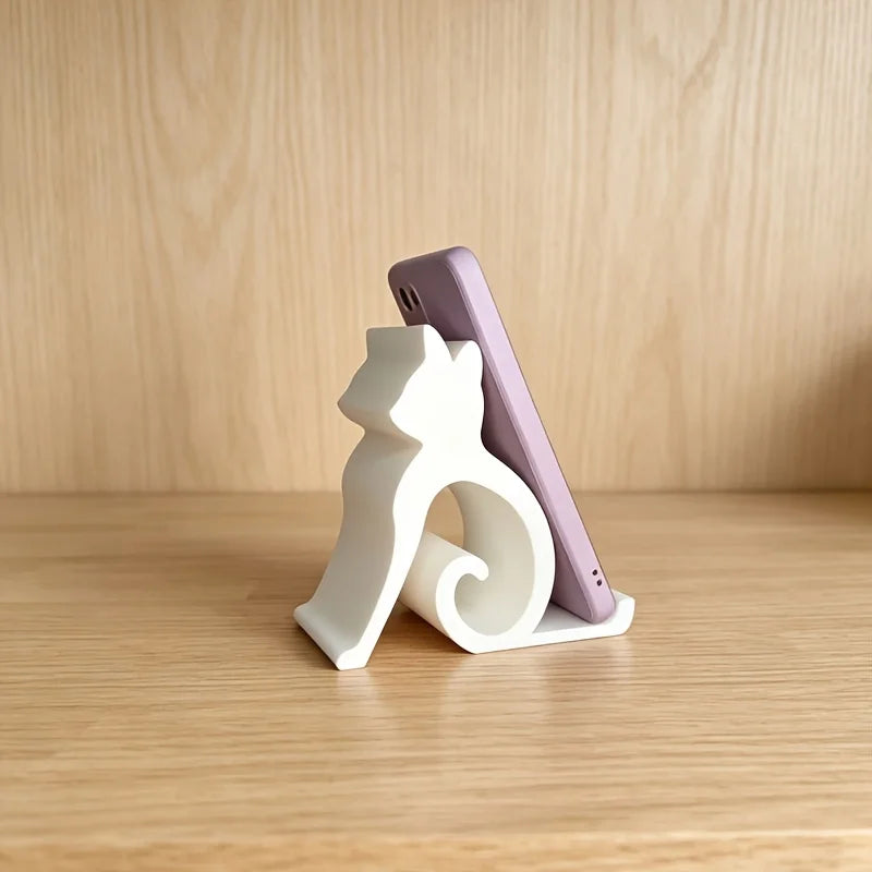 Cat Phone Holder Stand – Cute Desktop And Bed Decor