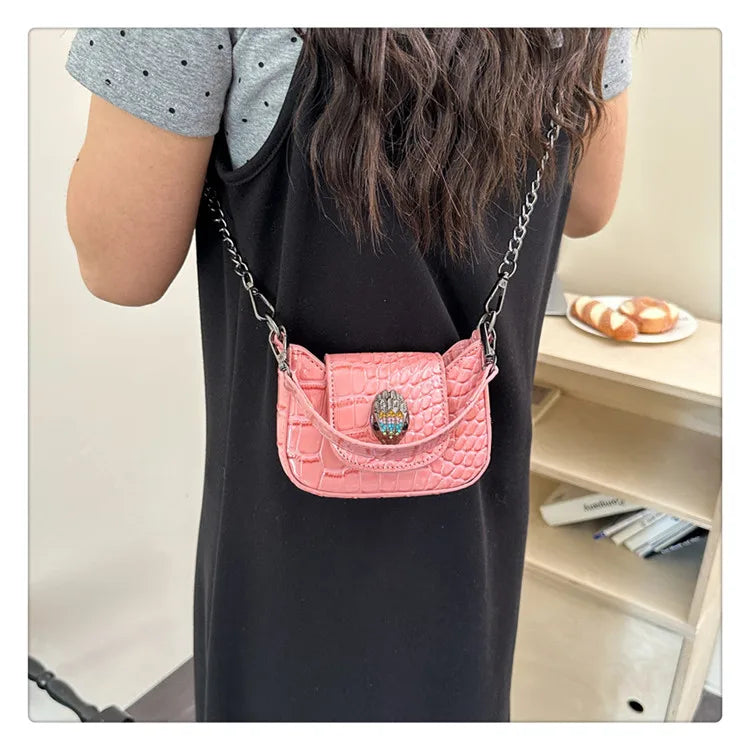 Best Superstar Show Original Diaper Bag, Retro Textured Leather, High-End Minimalist Crossbody Handbag For Party