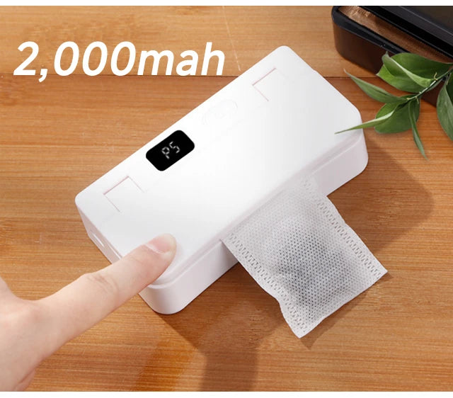 Electric Vacuum packaging machine Food Storage Seal Touch Button Dry/Wet Built-in Cutter Kitchen Food Sealing Vacuum Sealer