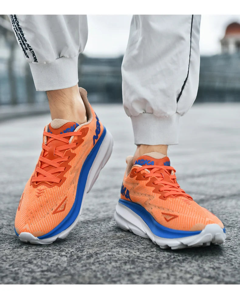 Marathon Sports Running Shoes Men Breathable Lightweight Sneakers Comfortable Athletic Nonskid Leisure Outdoor Sneakers for Men