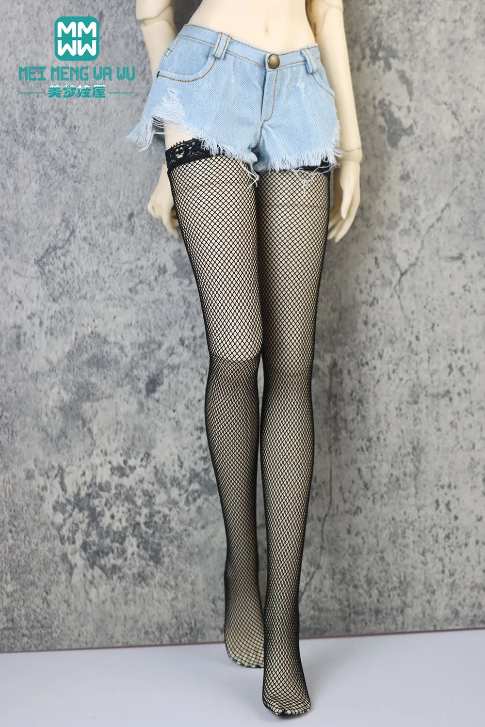 BJD Accessories for 1/3 BJD SD DD Doll Fashion Striped Socks, Reticulated Stockings, Lace Stockings