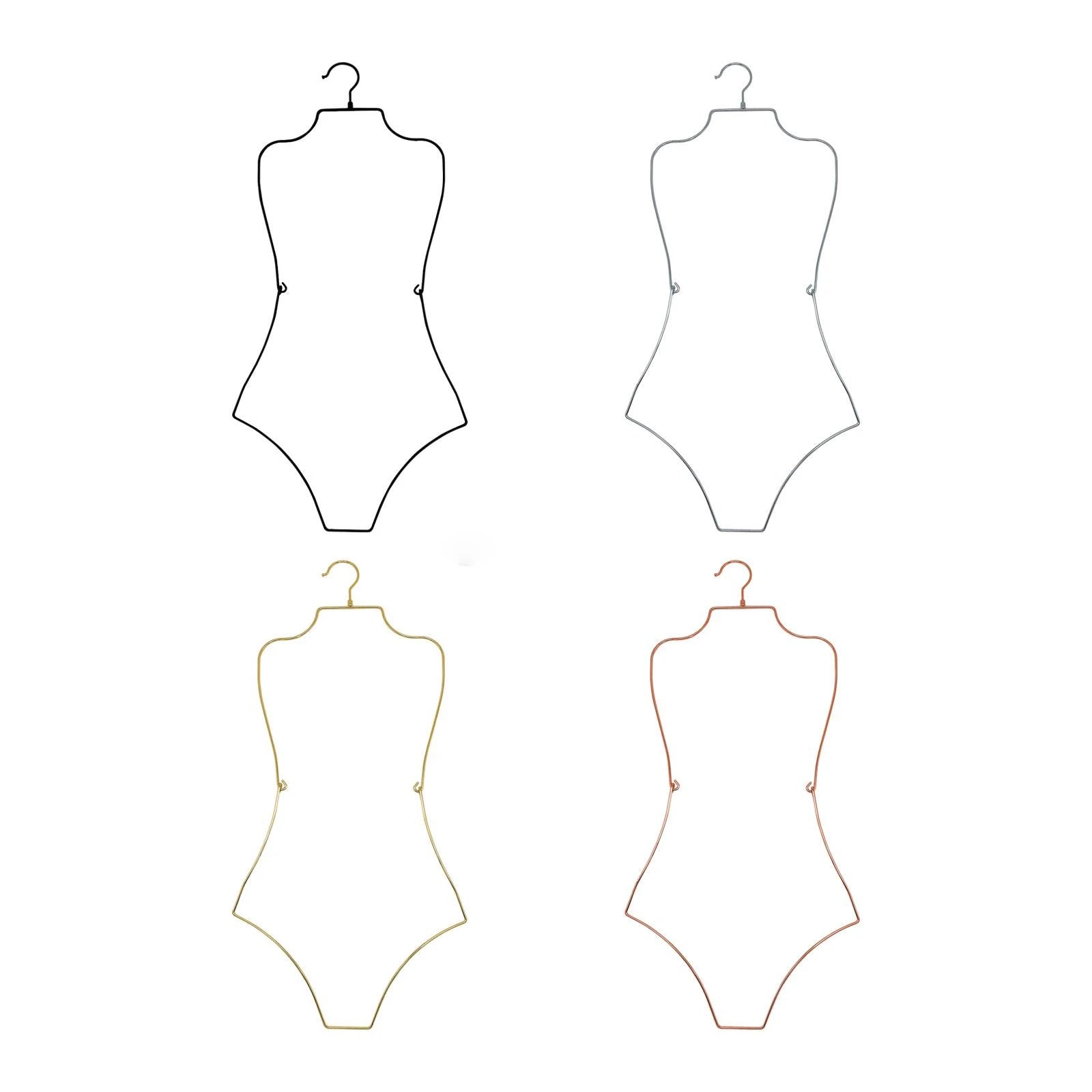 Body Shape Lingerie Hanger Foldable Durable Closet Organizer Swimsuit Hanger for Closet for Stores Boutiques Show Window Bedroom