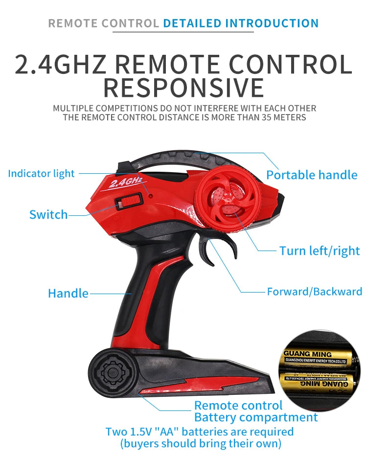 Oike RC Car Remote Control Climbing Vehicle Outdoor All Terrain 4X4 Off-road Trucks Rock Climber 4WD Buggy Racing Drift Cars Toy