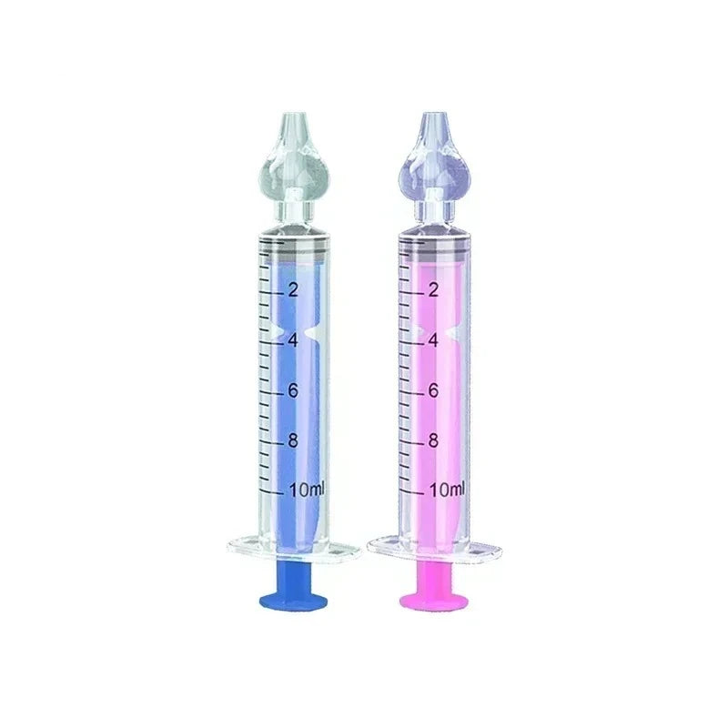 10ML Baby Nasal Aspirator Syringe Baby Nose Cleaner Rhinitis Nasal Washer Irrigator Needle Baby Nose Washing for Children