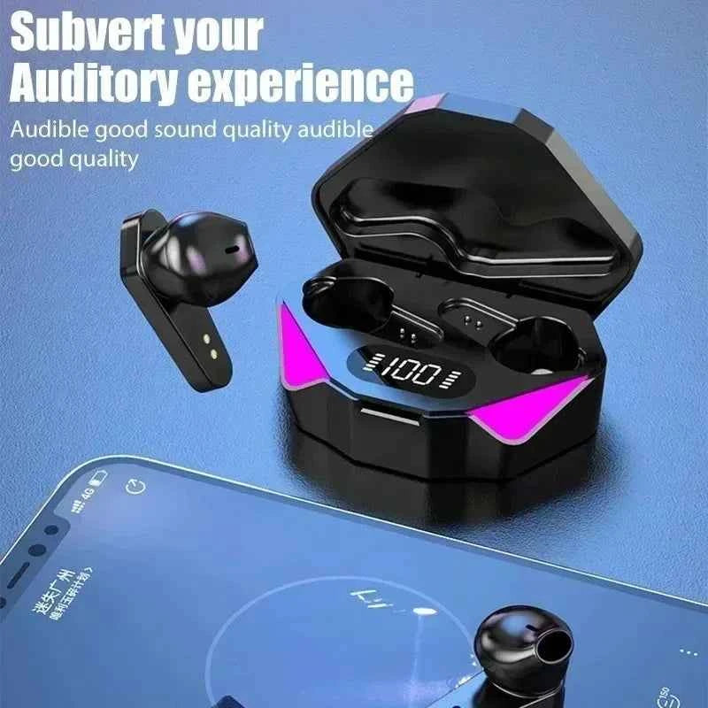 TWS Wireless In-ear Light Headphones 65ms Low Latency Earbuds Fone Headset Earphones Bluetooth 5.4 For Gaming With Mic
