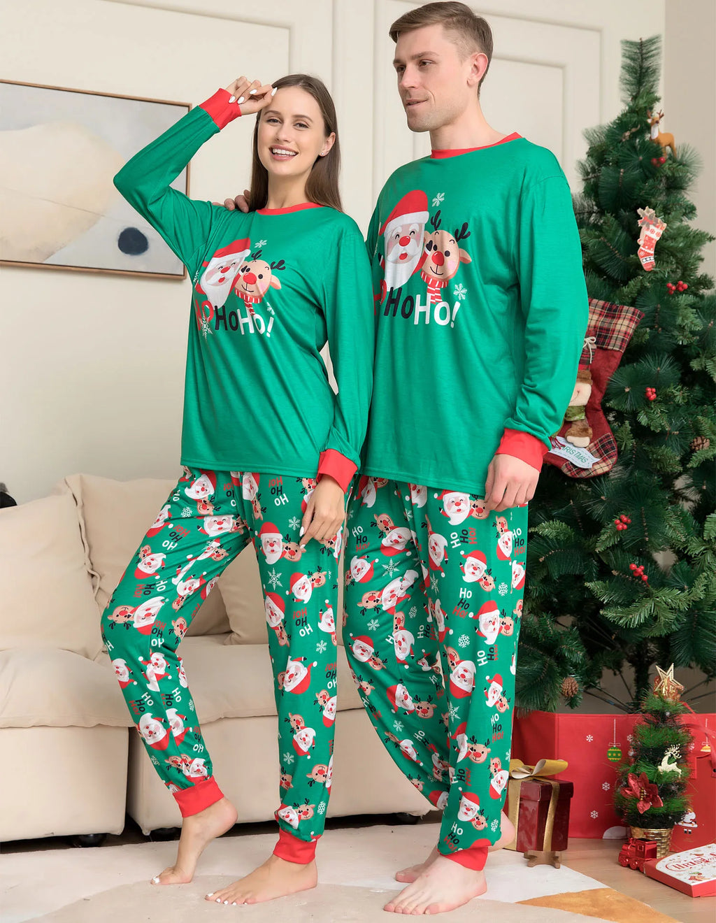 Christmas Family Pajamas Set 2025 Xmas Matching Outfit Adult Kids Women Pyjamas Clothes Mother And Daughter Father Son Sleepwear