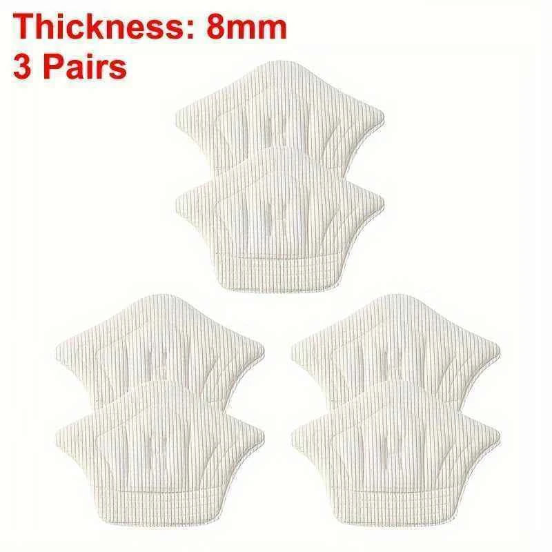 3pairs/6pairs Insoles Patch Heel Pads for Sport Shoes Back Sticker Adjustable Size Antiwear Feet Pad Cushion Insert Insole