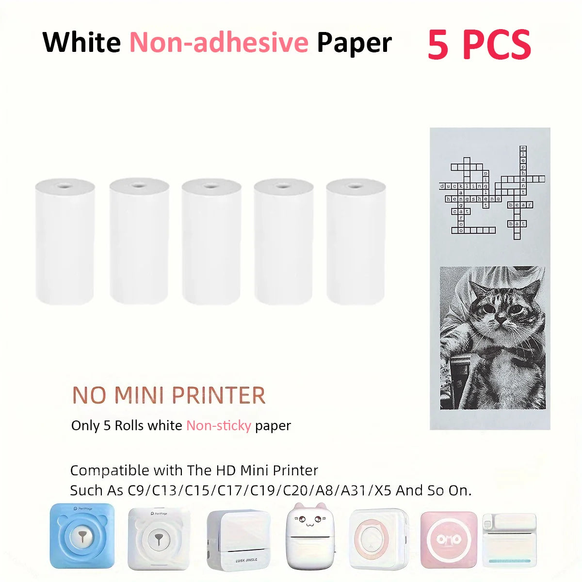 Thermal Portable Printer Mini Pocket Print Photo Thermal Label Printers With 57mm Printing Wireless BT Android And iOS Printers