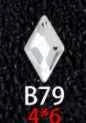 100PCS B41-80 Flat Bottom Special-Shaped Drill  Crystal Sleek Rhinestone 3D Manicure Nail Art Decoration Charms Jewelry