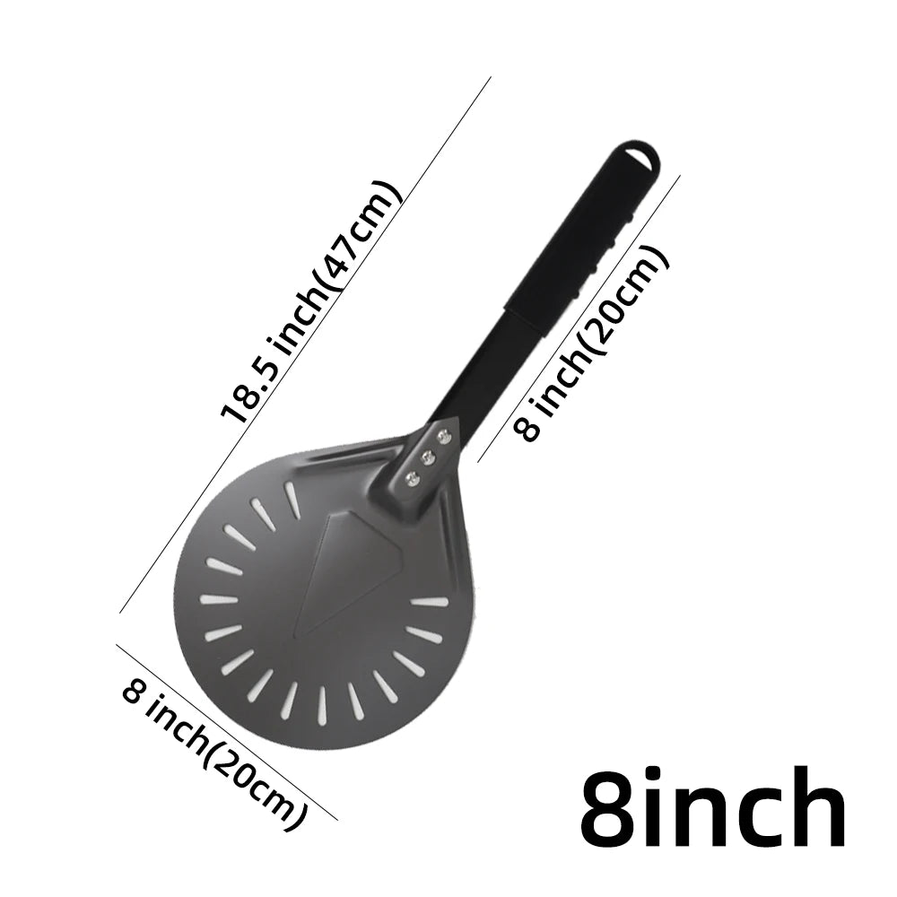 7 8 9 10 Inch Long Pizza Peel AdjustableTurning Shovel Spatula Baking Tool  Kitchen Utensils Nonstick Big Pizza Turner for Oven