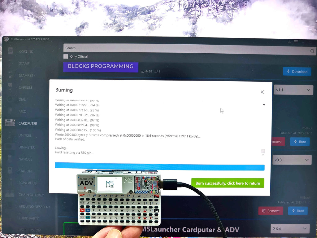 M5Stack Cardputer Adv Programmable Computer StampS3A IoT Controller 56Key Keyboard Card Microcontrolle Development Kit