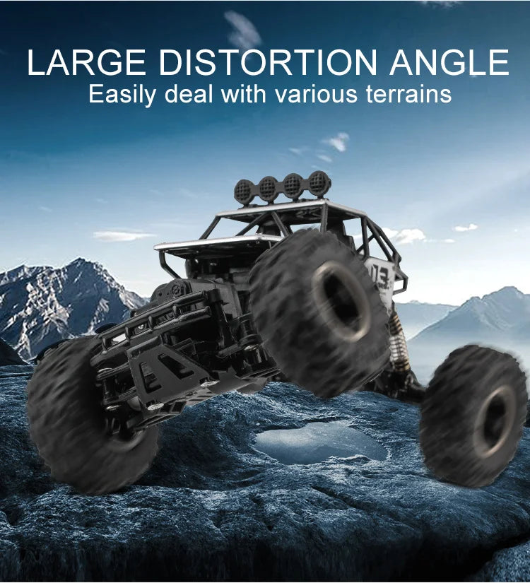 Oike RC Car Remote Control Climbing Vehicle Outdoor All Terrain 4X4 Off-road Trucks Rock Climber 4WD Buggy Racing Drift Cars Toy