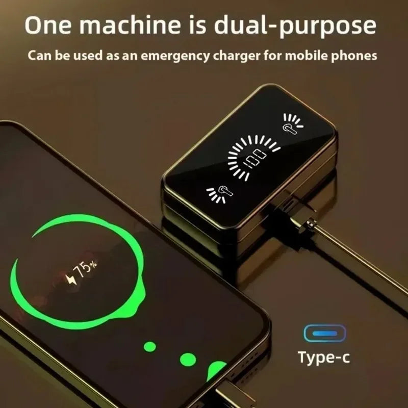 Bluetooth 5.3 Wireless Earbuds With Display And Noise Canceling