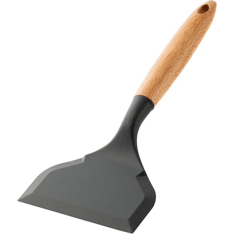 Wide Silicone Spatula Shovel Turner Nonstick Fried Shovel Fish Spatula Silicone Wide Flexible Turner for Nonstick Cookware Egg