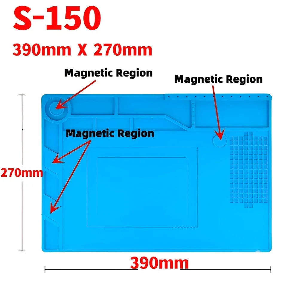 ESD Heat Insulation Soldering Mat Computer Phone Repair Tool Kit Working Silicone Repair Pad Heatresistant Maintenance Tool Kit